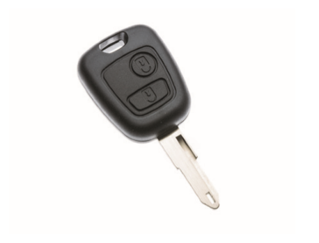 Peugeot sleutelbehuizing 2-knops