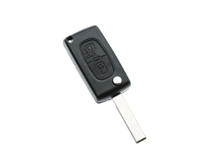 Peugeot sleutelbehuizing 2-knops