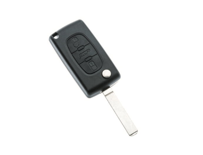 Peugeot sleutelbehuizing 3-knops